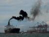 Ship manoeuvres out of Port Saint Louis du Rhone