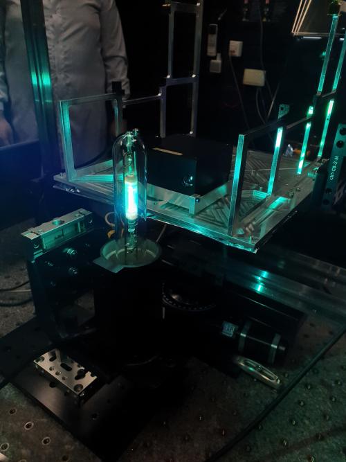 NIR spectrograph wavelength calibration using spectral lamps