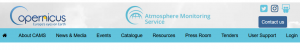 Copernicus Atmosphere Monitoring Service banner